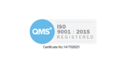 ISO 9001 logo.