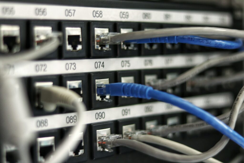 Cables in a data centre