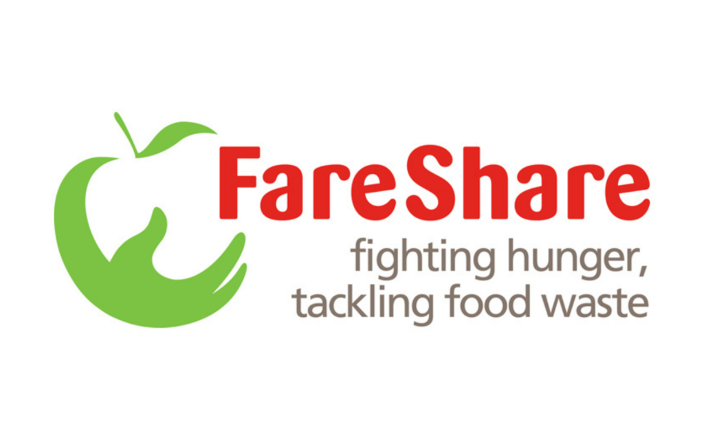Fareshare food bank logo.
