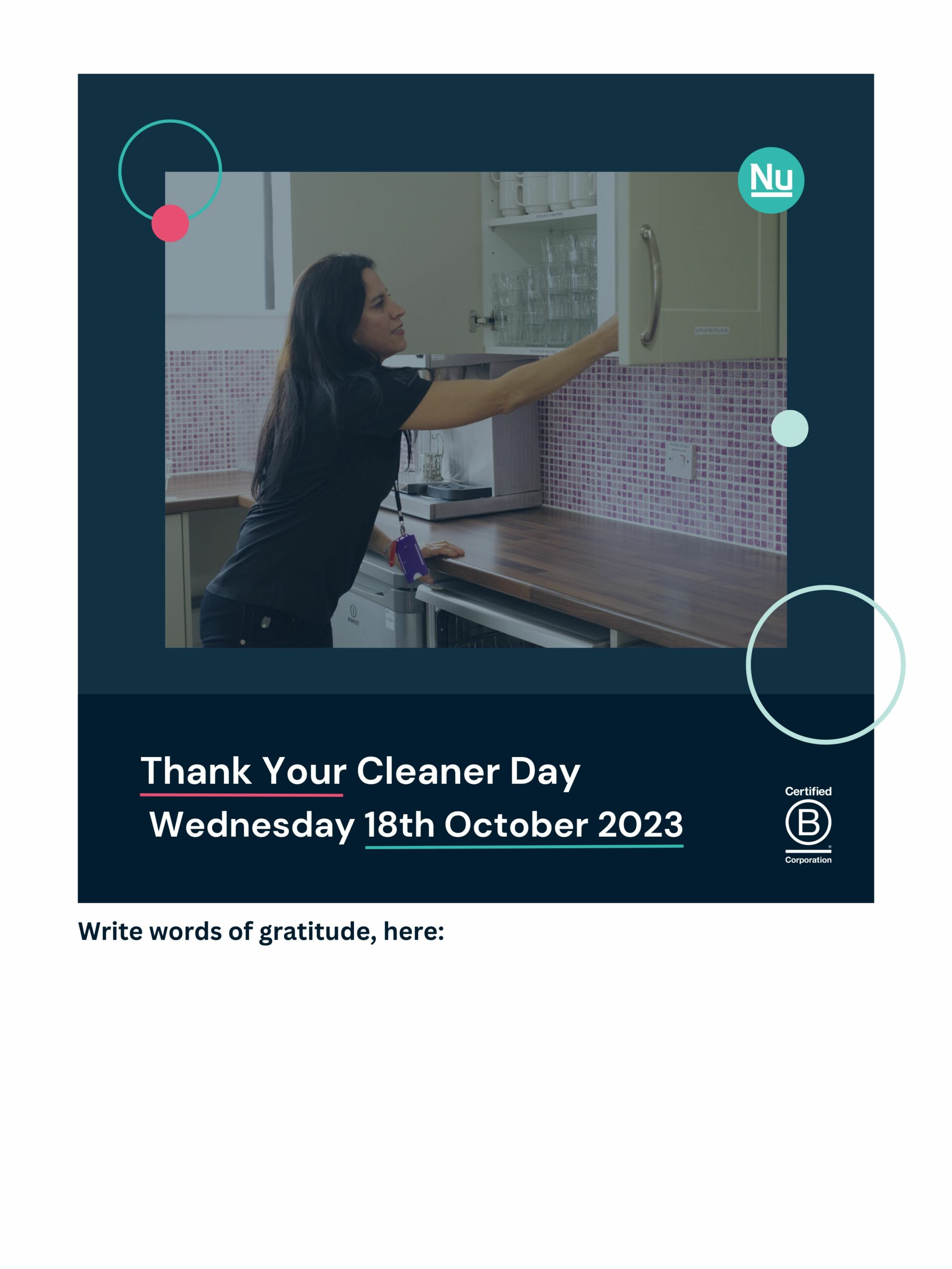 Thank Your Cleaner Day NuServe